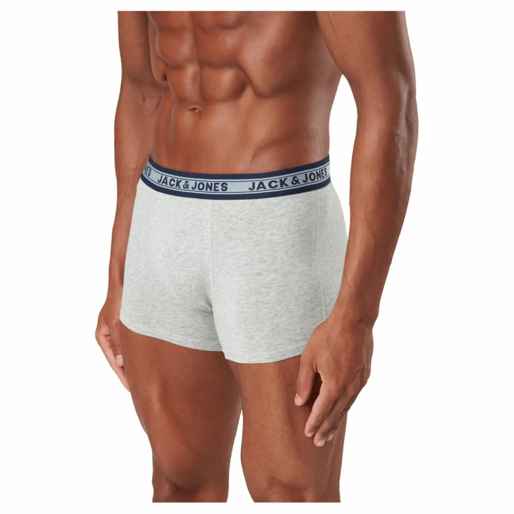 Jack & Jones Jacoliver Trunks 5 Pack Noos Dark Grey Melange Grå Online