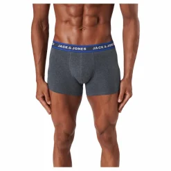 Jack & Jones Jacoliver Trunks 5 Pack Noos Dark Grey Melange Grå Online