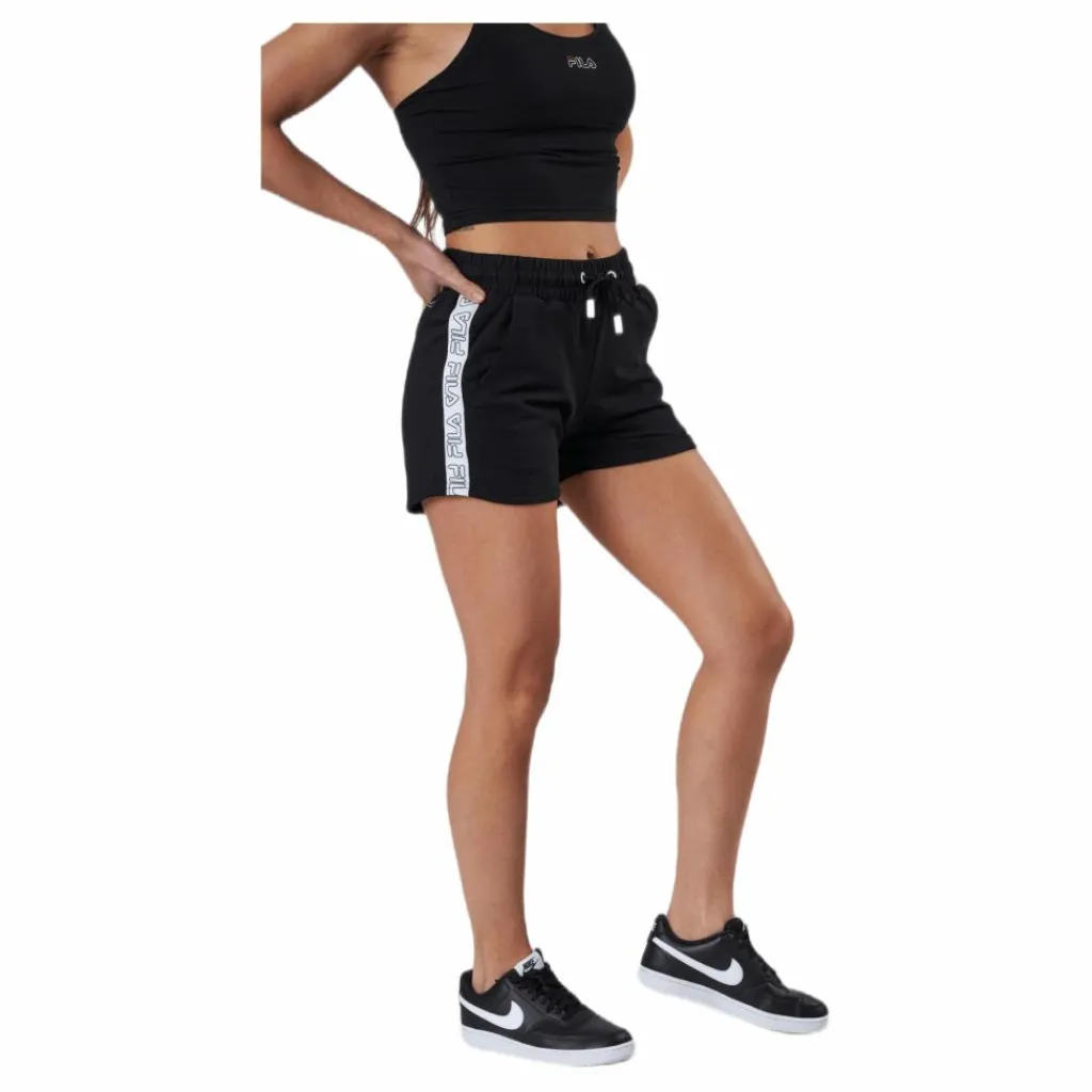 Fila Jadiana Taped Shorts Black Svart Hot