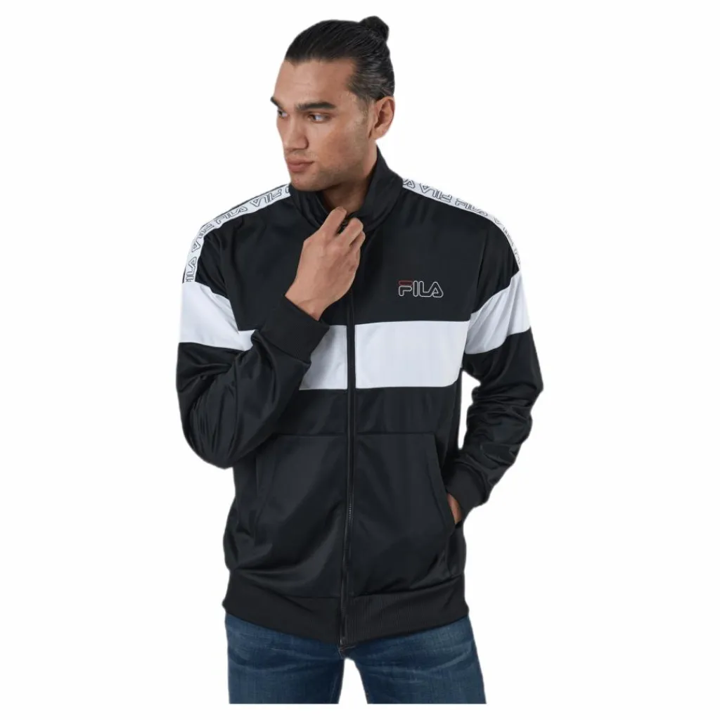 Fila Jairus Taped Track Jacket Black Svart Hot