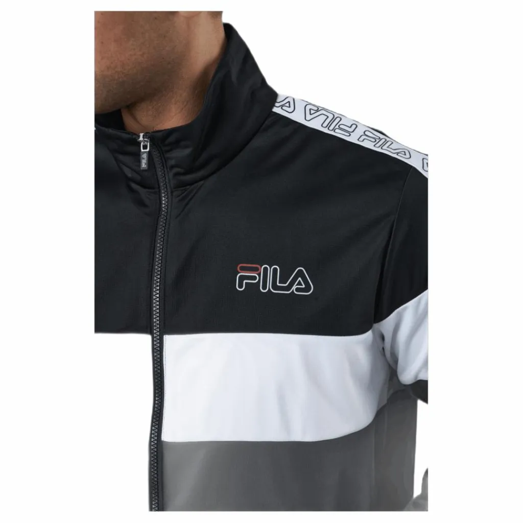 Fila Jairus Taped Track Jacket Black Svart Hot