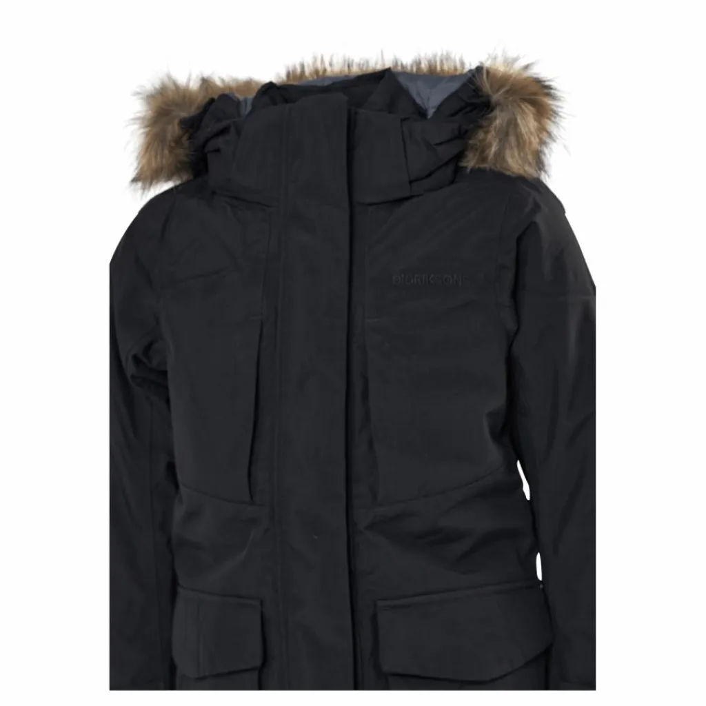 Didriksons Jamila Gs Parka 3 Black Svart Hot