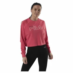 Jamina Cropped Crew Sweat Pink*Fila Best