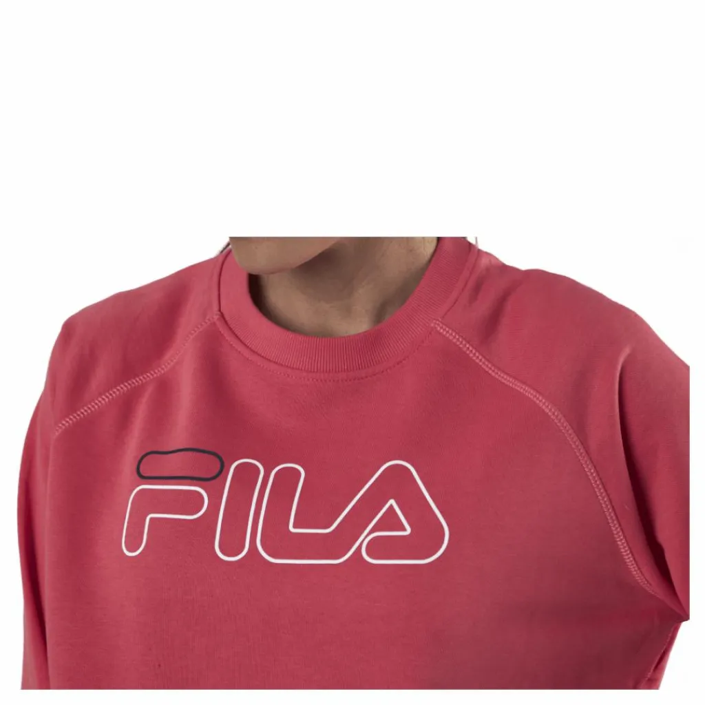 Jamina Cropped Crew Sweat Pink*Fila Best