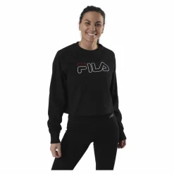 Jamina Cropped Crew Sweat Black*Fila Clearance