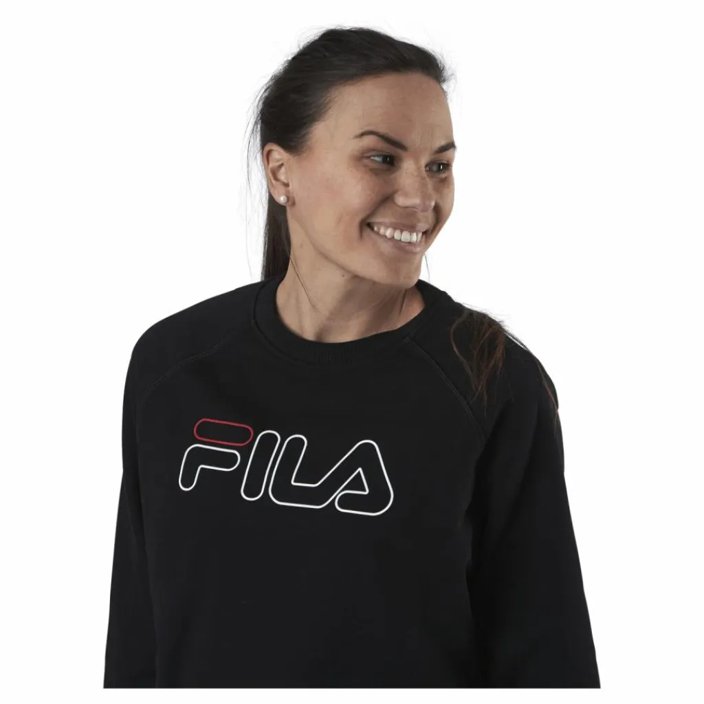 Jamina Cropped Crew Sweat Black*Fila Clearance