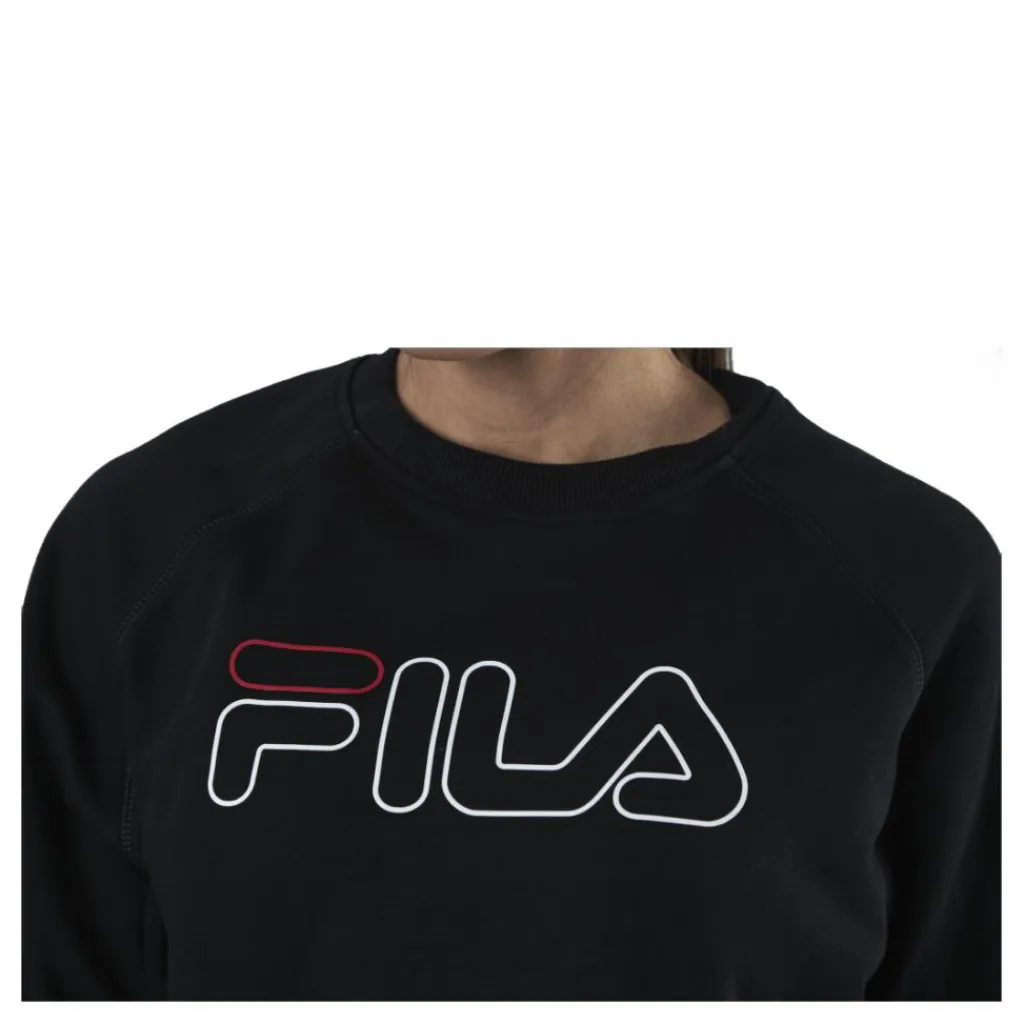 Jamina Cropped Crew Sweat Black*Fila Clearance