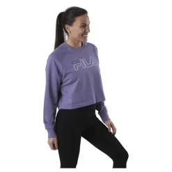 Fila Jamina Cropped Crew Sweat Purple Lila