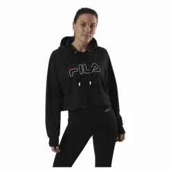 Fila Jana Cropped Hoody Black Svart New