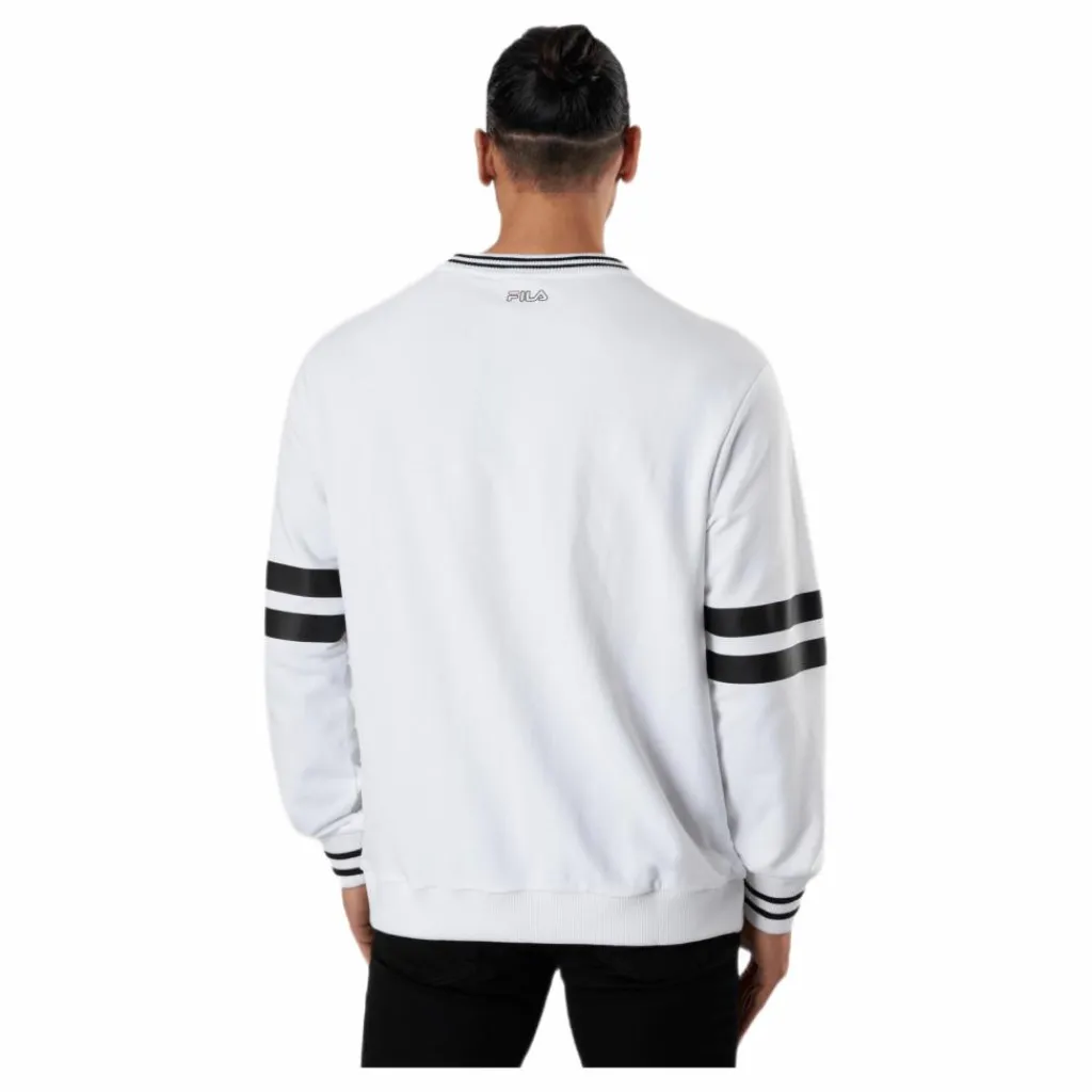 Fila Janek Sporty Crew Sweat White Vit Sale