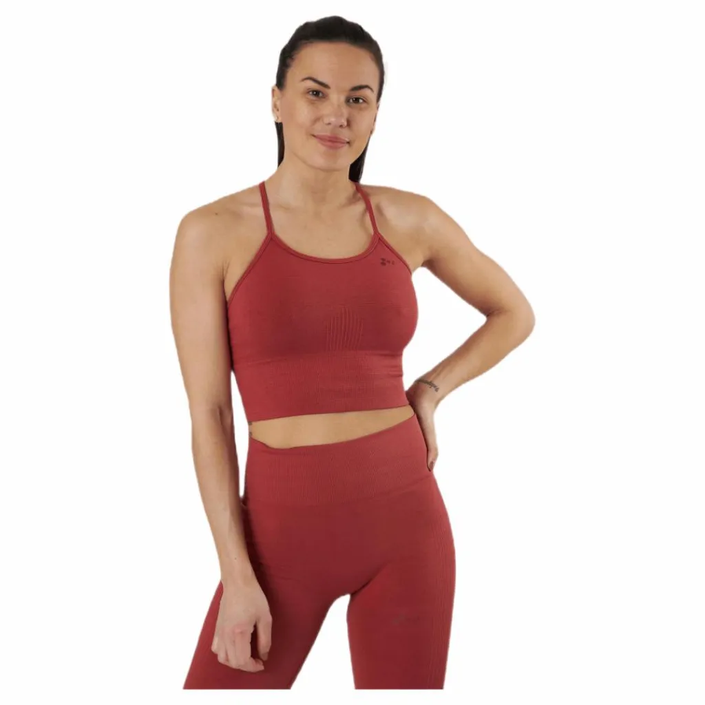 Only Play Jari Cir Crop Top Red Röd Discount