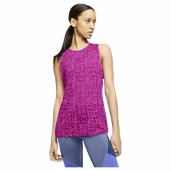 Nike JDI Burnout Tank Pink/White Lila New