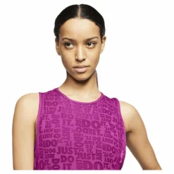 Nike JDI Burnout Tank Pink/White Lila New