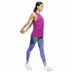 Nike JDI Burnout Tank Pink/White Lila New