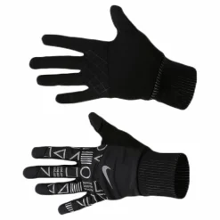 Nike EQ JDI Flash Shield Running Gloves Black/Silver Svart Sale
