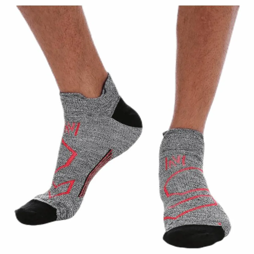 Norfolk Jeff Mid-cut Merinowool Running Sock Grey Grå Discount