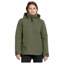 Didriksons Jennie Wns Jkt Deep Green Grå Outlet