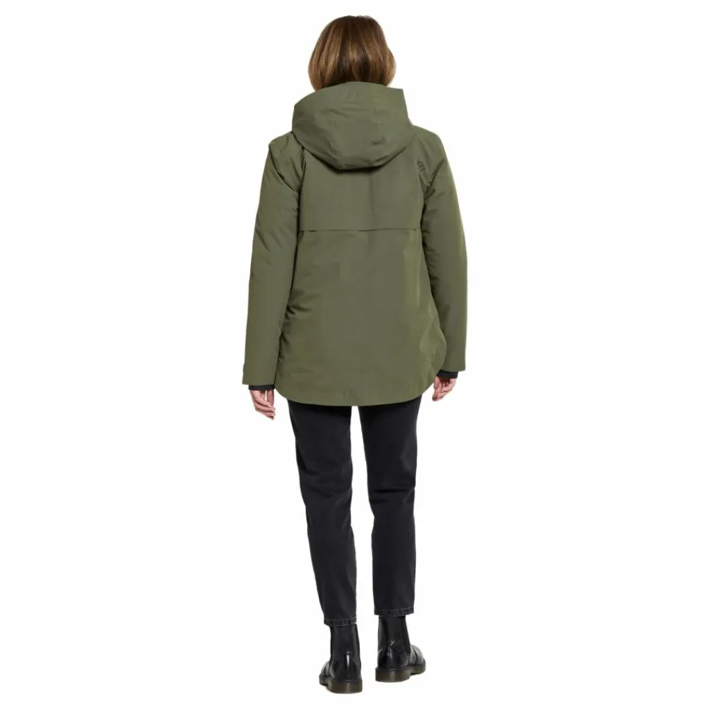 Didriksons Jennie Wns Jkt Deep Green Grå Outlet