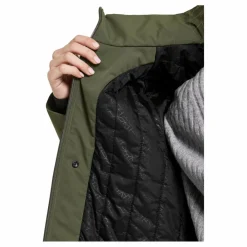 Didriksons Jennie Wns Jkt Deep Green Grå Outlet
