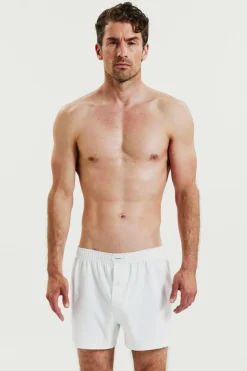 Bread & Boxers Jersey Boxer Shorts 2-pack White