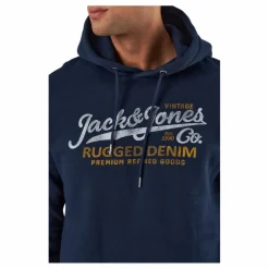 Jack & Jones Jprblubooster Sweat Hood July  Navy Blazer Blå