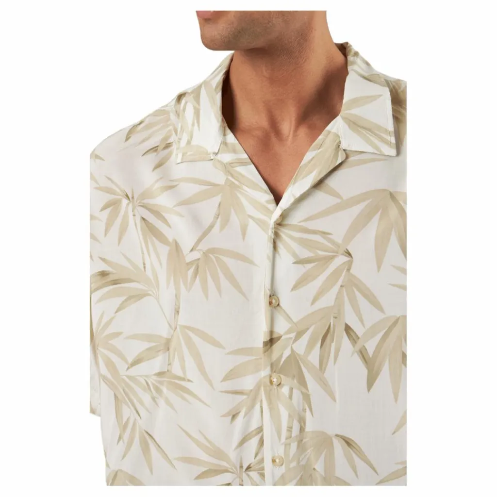 Jack & Jones Jprbluray Print Resort Shirt S White Flerfärgad Online