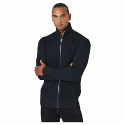 Jack & Jones Jprperfect Knit Zip Cardigan Black Svart Discount