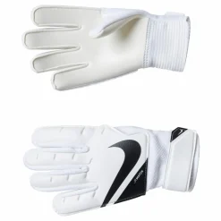 Nike Jr. Goalkeeper Match Big Kids' Soccer Gloves WHITE/BLACK/BLACK