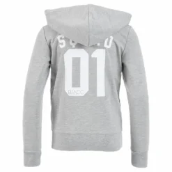 Jr Natalia Zip Hoodie Grey*BLACC