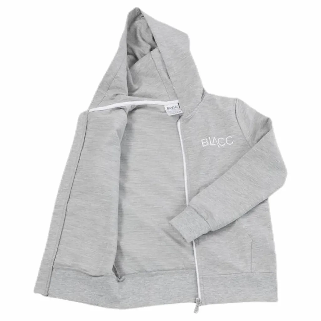 Jr Natalia Zip Hoodie Grey*BLACC