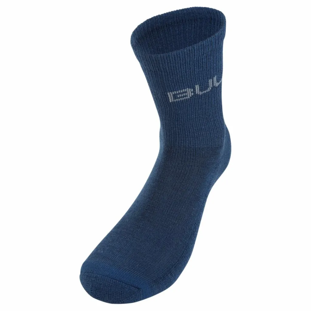 Bula Jr 2pk Wool Sock Web Denim Blå Sale