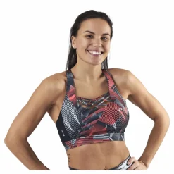 Only Play Judie Aop Training Bra Black Svart Discount