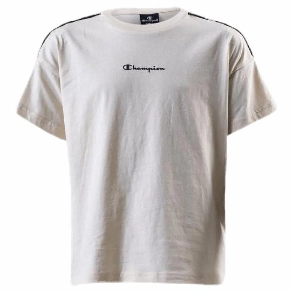 Champion Junior Crewneck T-shirt White Vit New