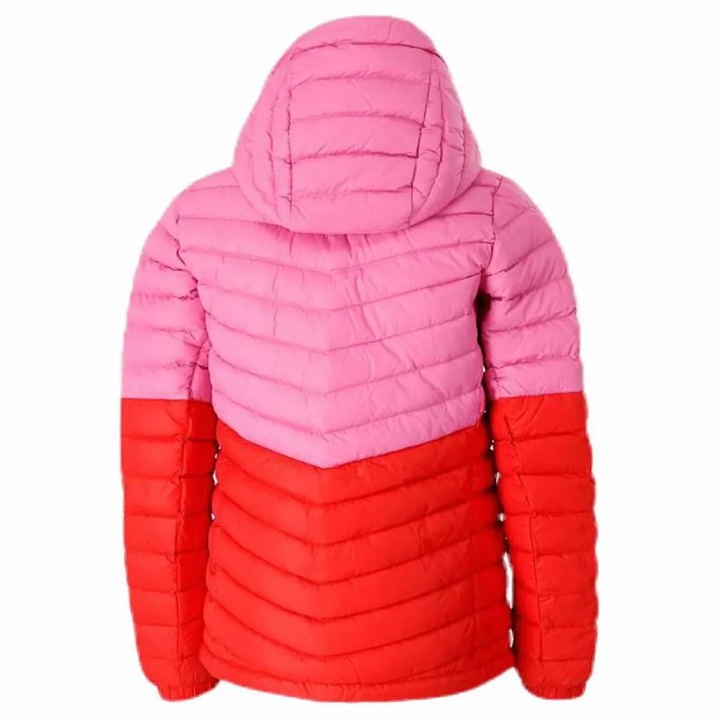 Junior Frost Blocked Down Hood Pink/Red*Peak Performance Discount