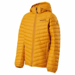 Peak Performance Junior Frost Down Hood Jacket Yellow Gul Discount