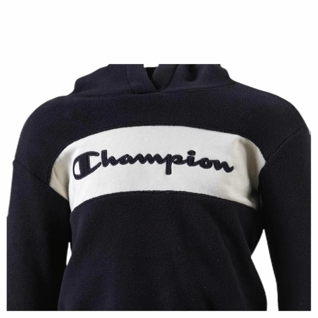 Champion Junior Hooded Polar Fleece Black Svart Online
