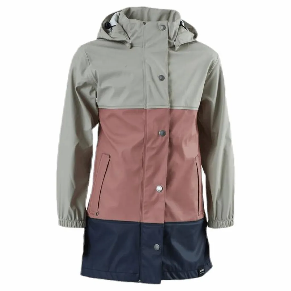 Junior Imber Rain Coat Pink/Blue/Grey*Tretorn Outlet