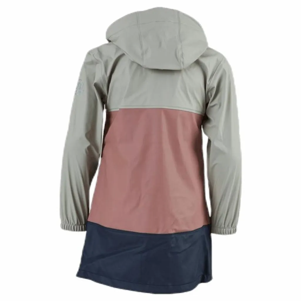 Junior Imber Rain Coat Pink/Blue/Grey*Tretorn Outlet