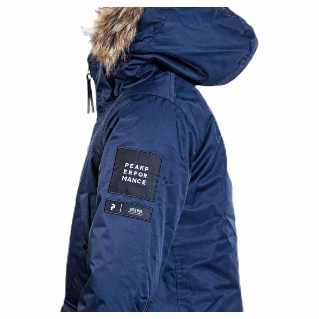 Peak Performance Junior Local Parka Blue Blå New