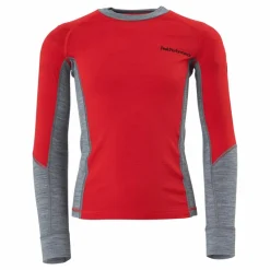Peak Performance Junior Magic Crew Racing Red-grey Melange Röd