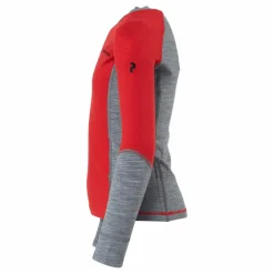 Peak Performance Junior Magic Crew Racing Red-grey Melange Röd