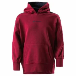 Champion Junior Oversize Hoodie Red Röd Discount