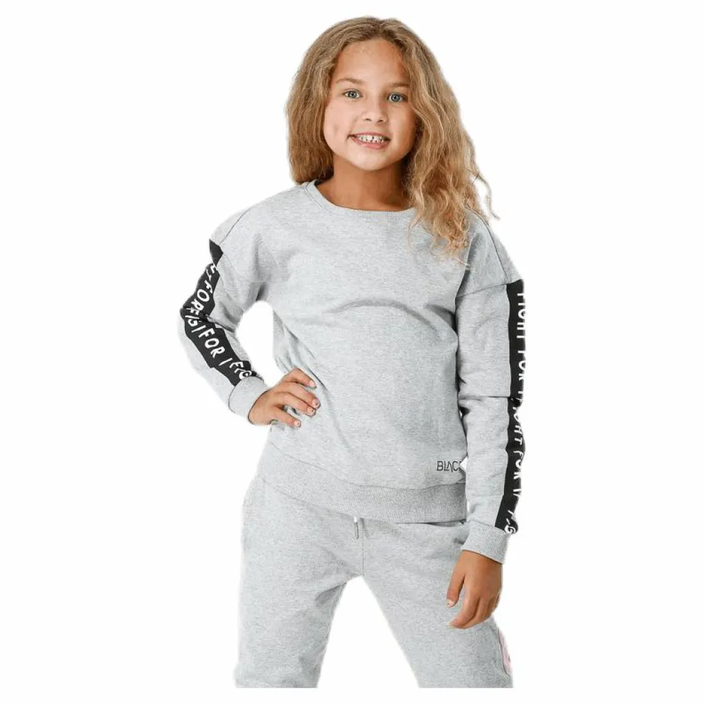 Junior Pansy Crewneck Black/Grey*BLACC Hot