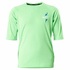 Junior Short Sleeve Hydroguard Shark Green*Nike Swim