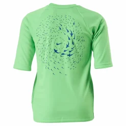 Junior Short Sleeve Hydroguard Shark Green*Nike Swim