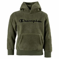Champion Junior Teddy Hoodie Green Grön Best