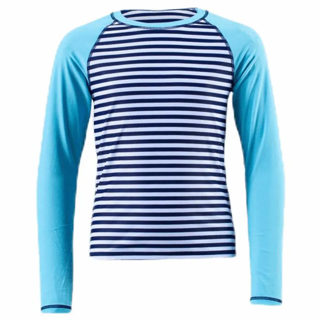 Junior UV Shirt LS Blue/Turquoise*Wyte Best