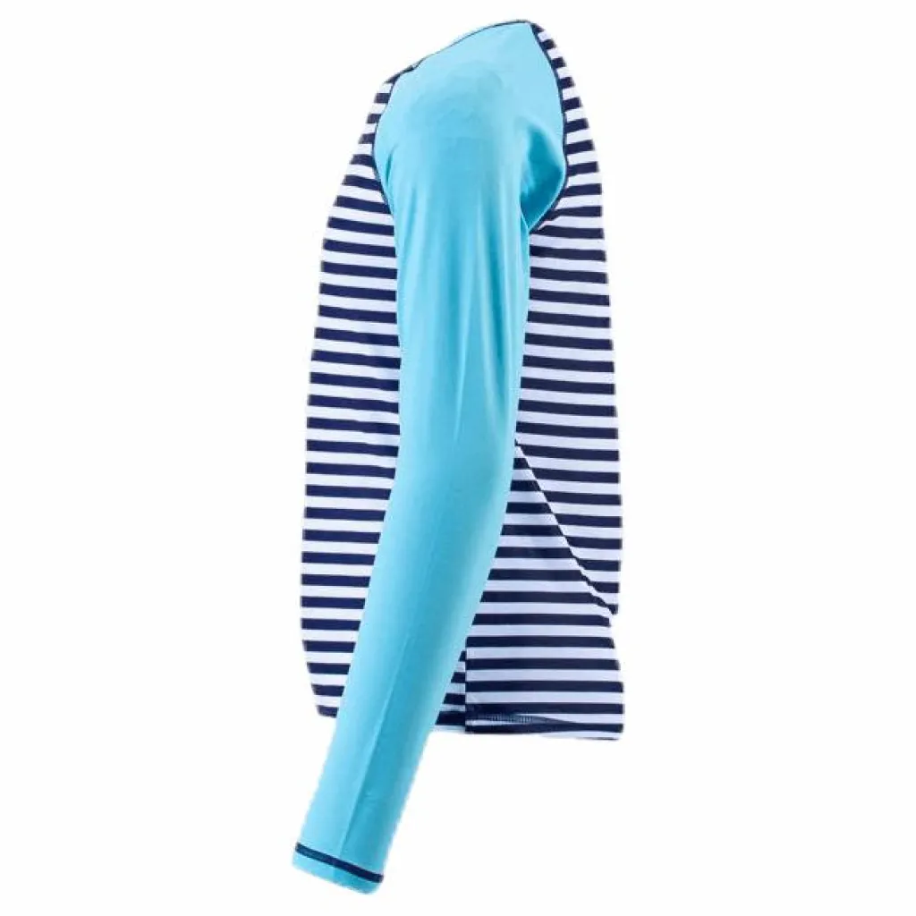Junior UV Shirt LS Blue/Turquoise*Wyte Best