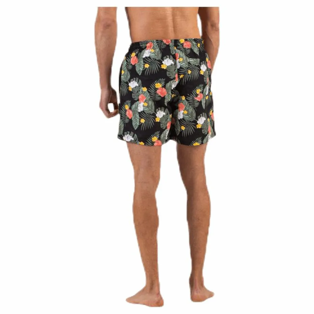 Waikani Beachwear Kai Swim Trunks Black Svart New