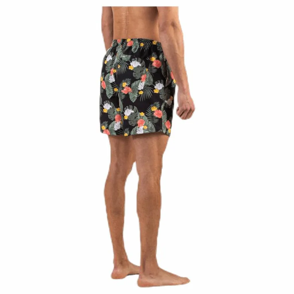 Waikani Beachwear Kai Swim Trunks Black Svart New